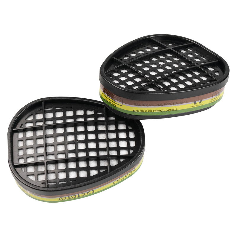 AirGuard Pro® Kombifilter ABEK1, für Atemschutz-Halb und Vollmaske, mit Bajonettverschluss