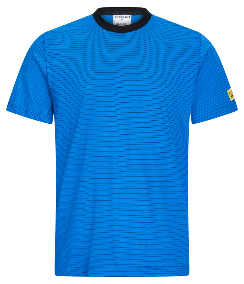 ESD T-Shirt 150 g/m² - crew neck - with black collar | Royal Blue