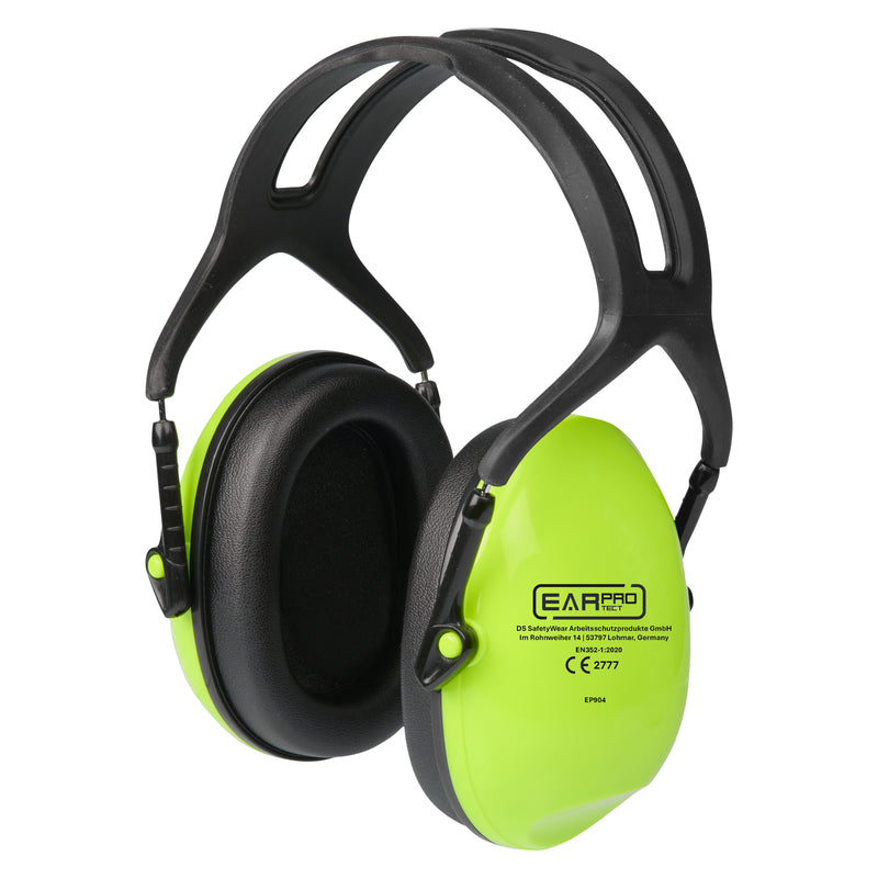 EarProtect Mehrweg Kapselgehörschutz | Schwarz/Grün