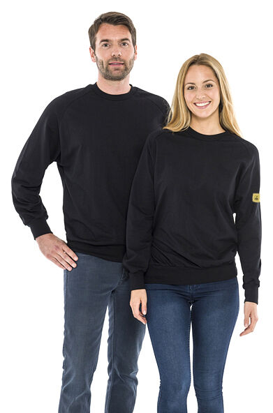 ESD-Sweatshirt 280 g/m² | schwarz