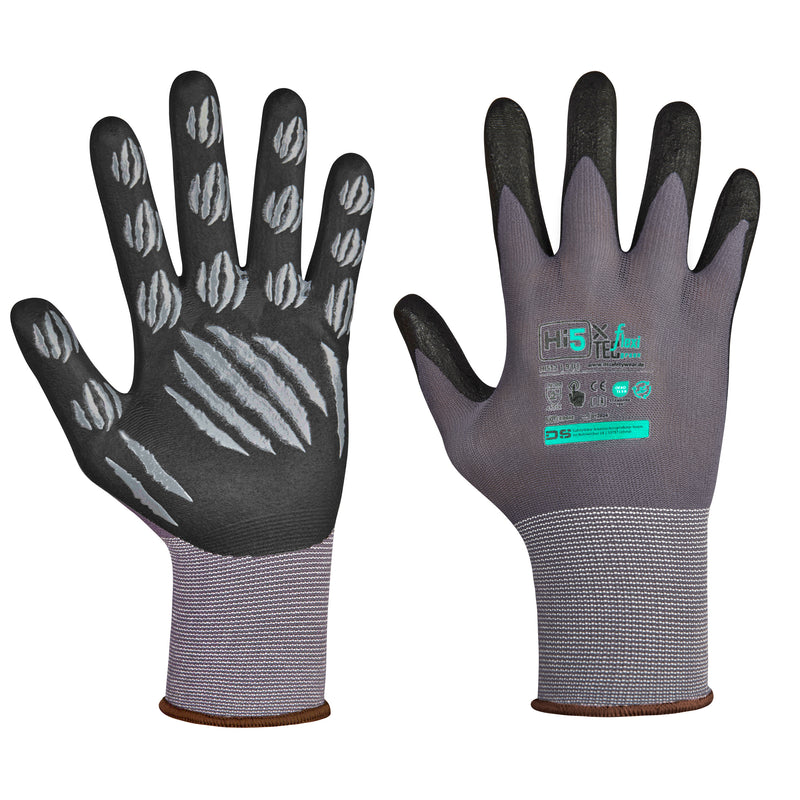 Hi5 X Flexitec Handschuhe, 4131X, grau/schwarz