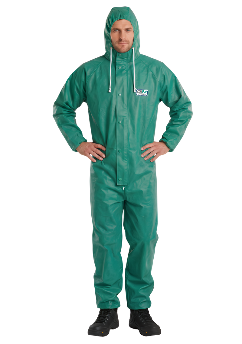 ProSafe® PVC Chemikalienschutzanzug Typ 3B / 4B / 5B / 6B – grün