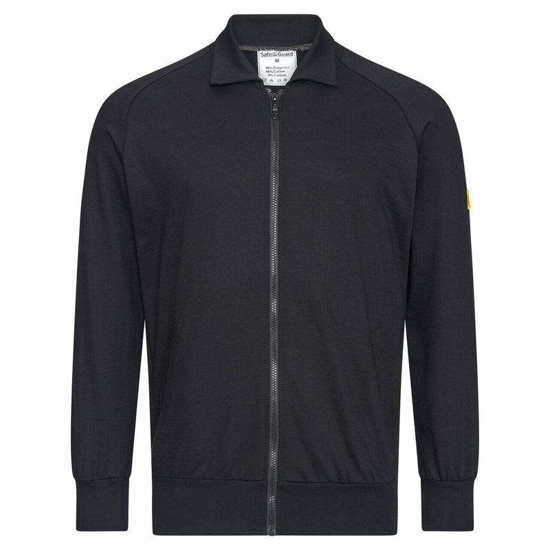 ESD fleece jacket - with zip | black