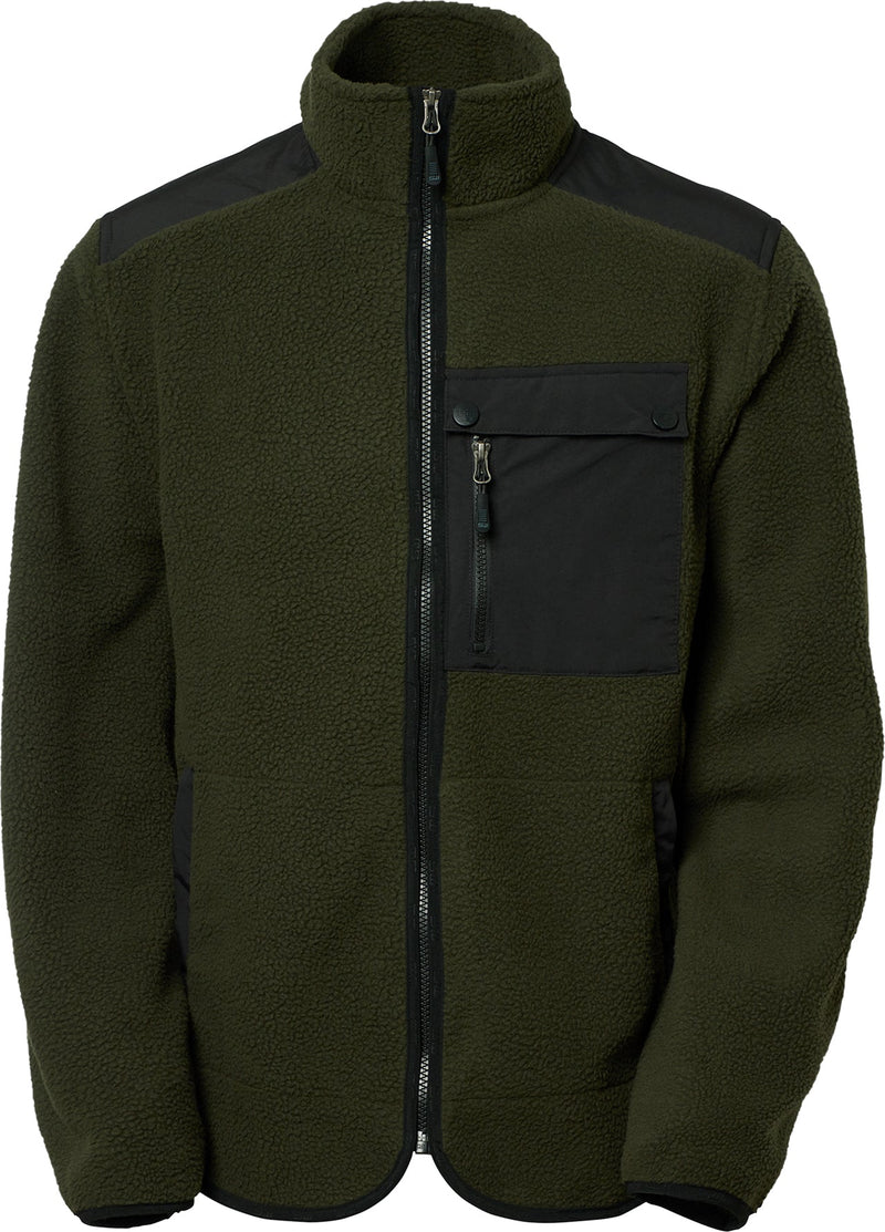 Paul Fleece, Herren, dunkel olive