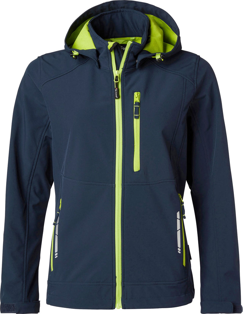 352 Softshell Jacke, Damen, blau