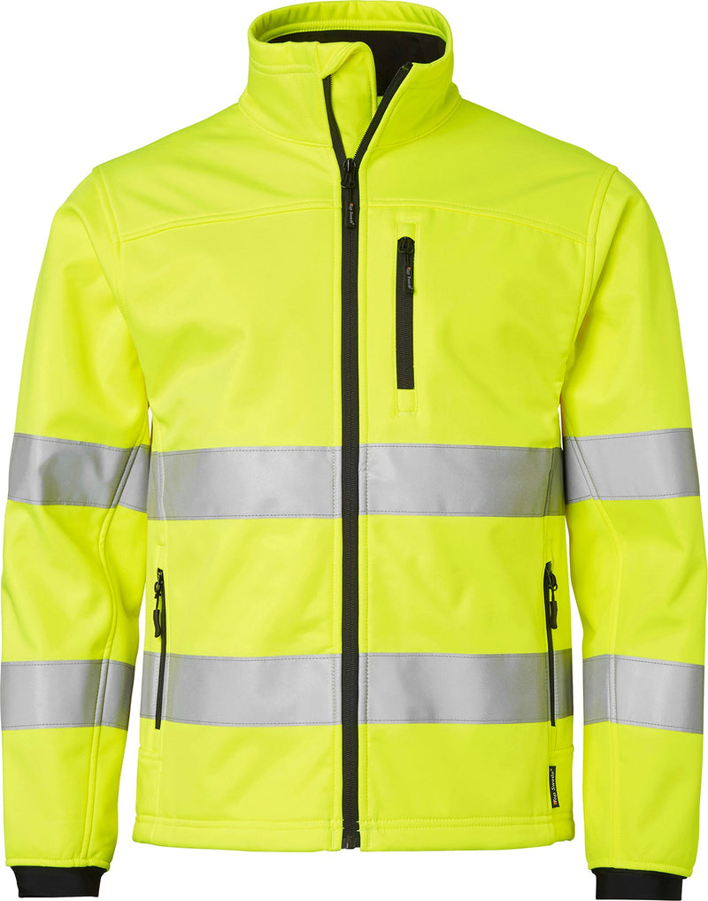 7621 Warnschutz Softshelljacke, gelb