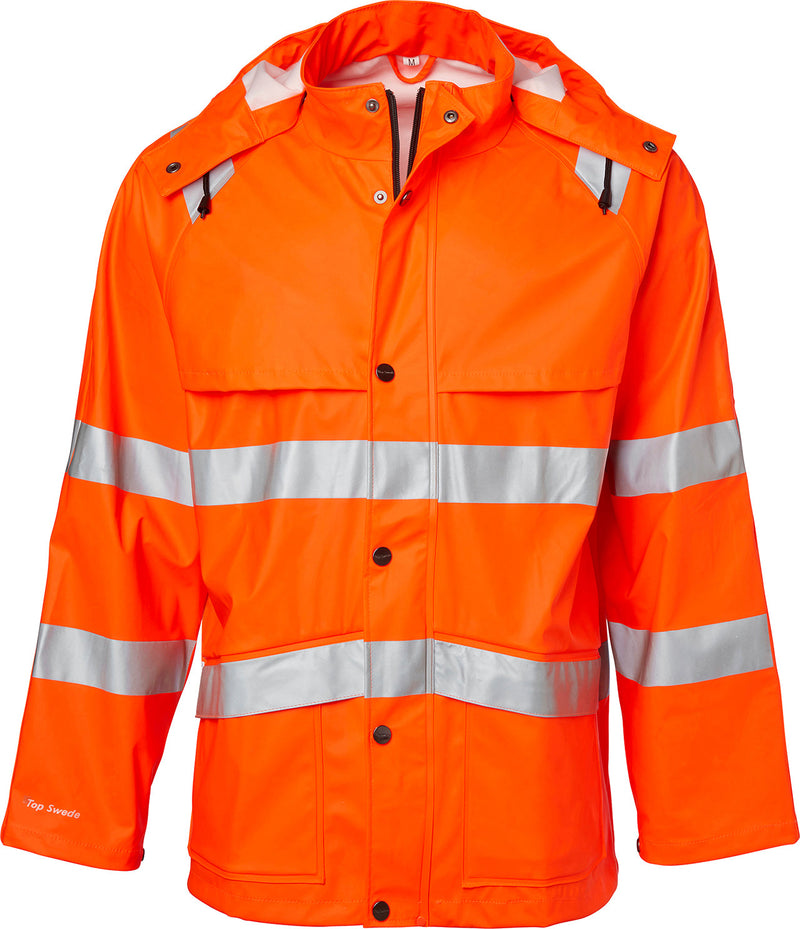 9394 Warnschutz Regenjacke, orange