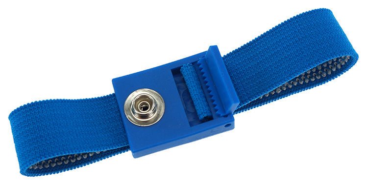 ESD Armband PRO | 7mm Druckknopf - blau