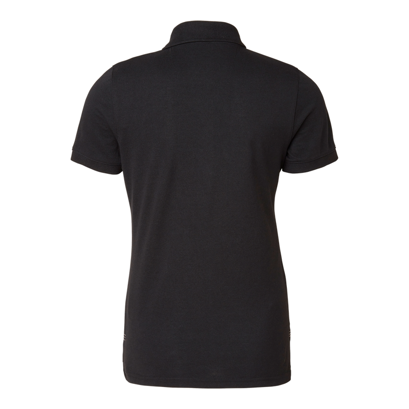 Wera solid polo shirt women, black