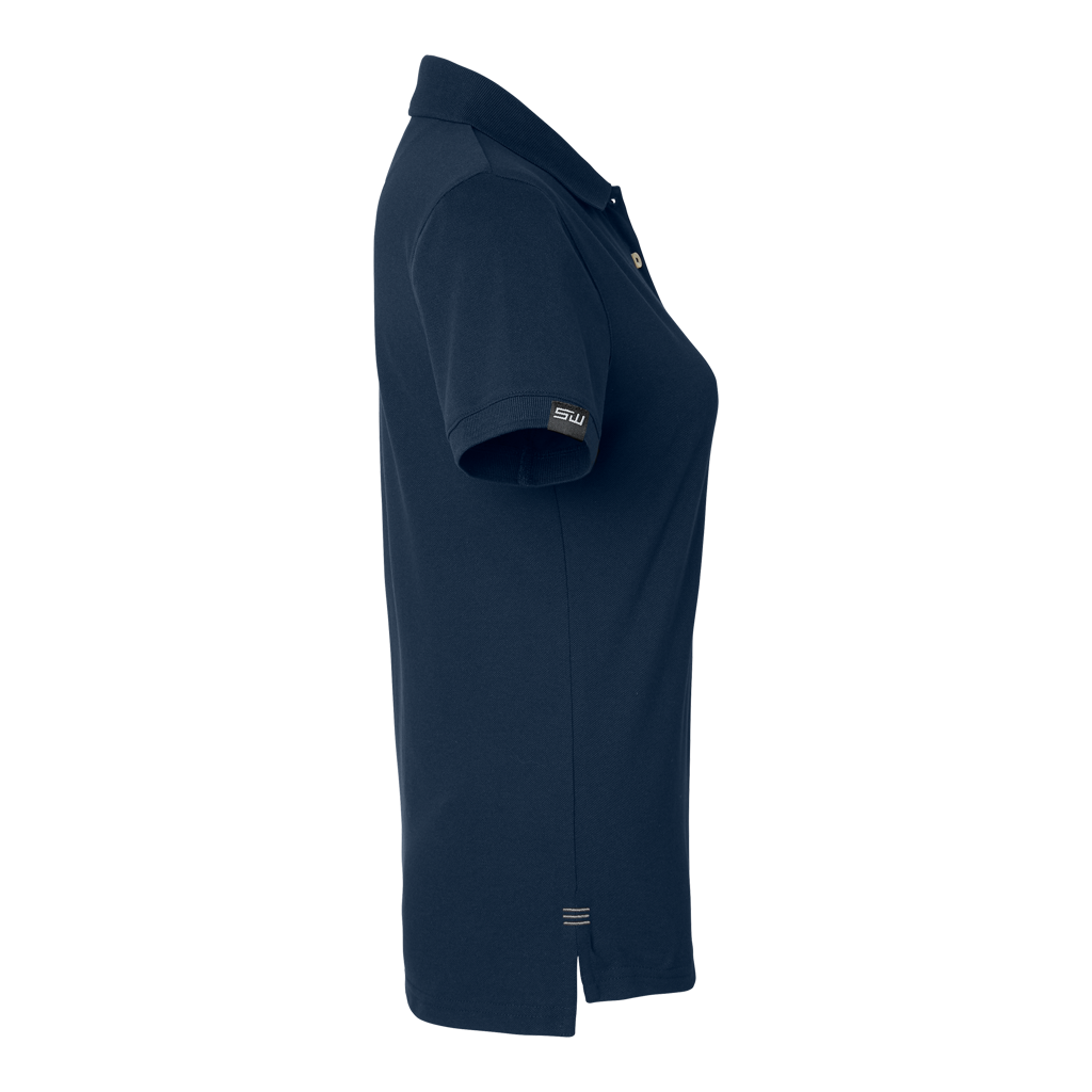 Wera solid polo shirt women, navy blue