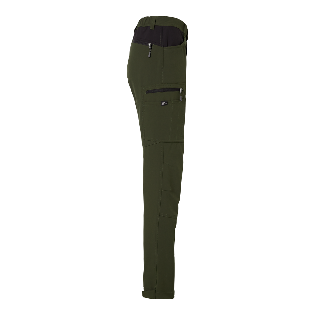 Moa Hose, Damen, dunkel olive