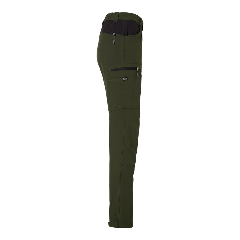 Moa pants, women, dark olive