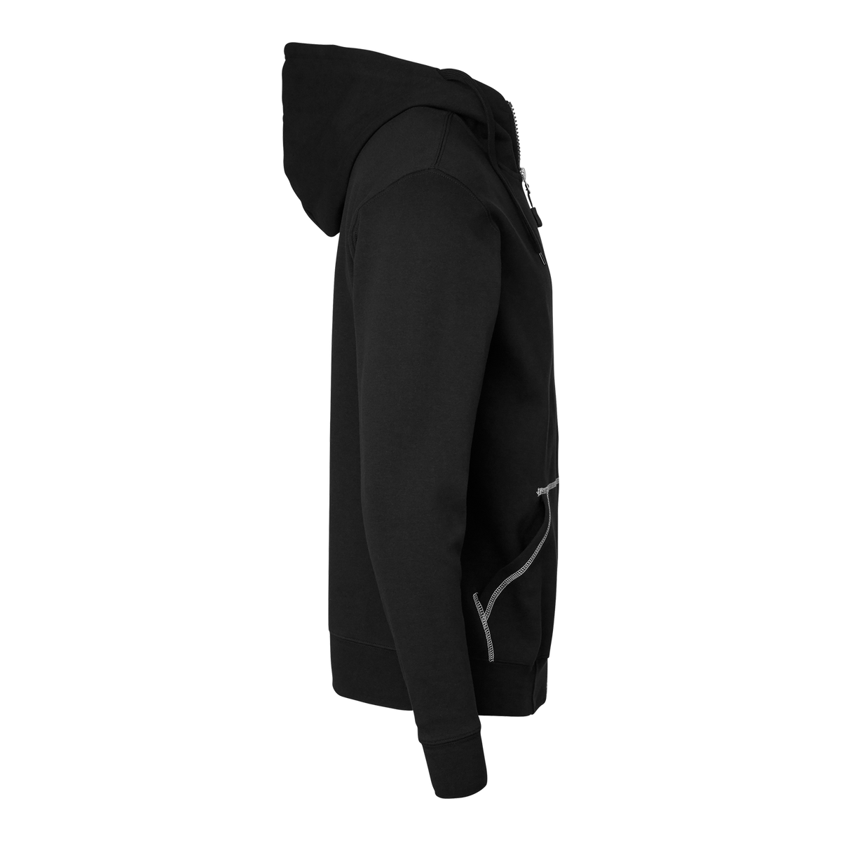 0302 Sweatjacke, Unisex, schwarz