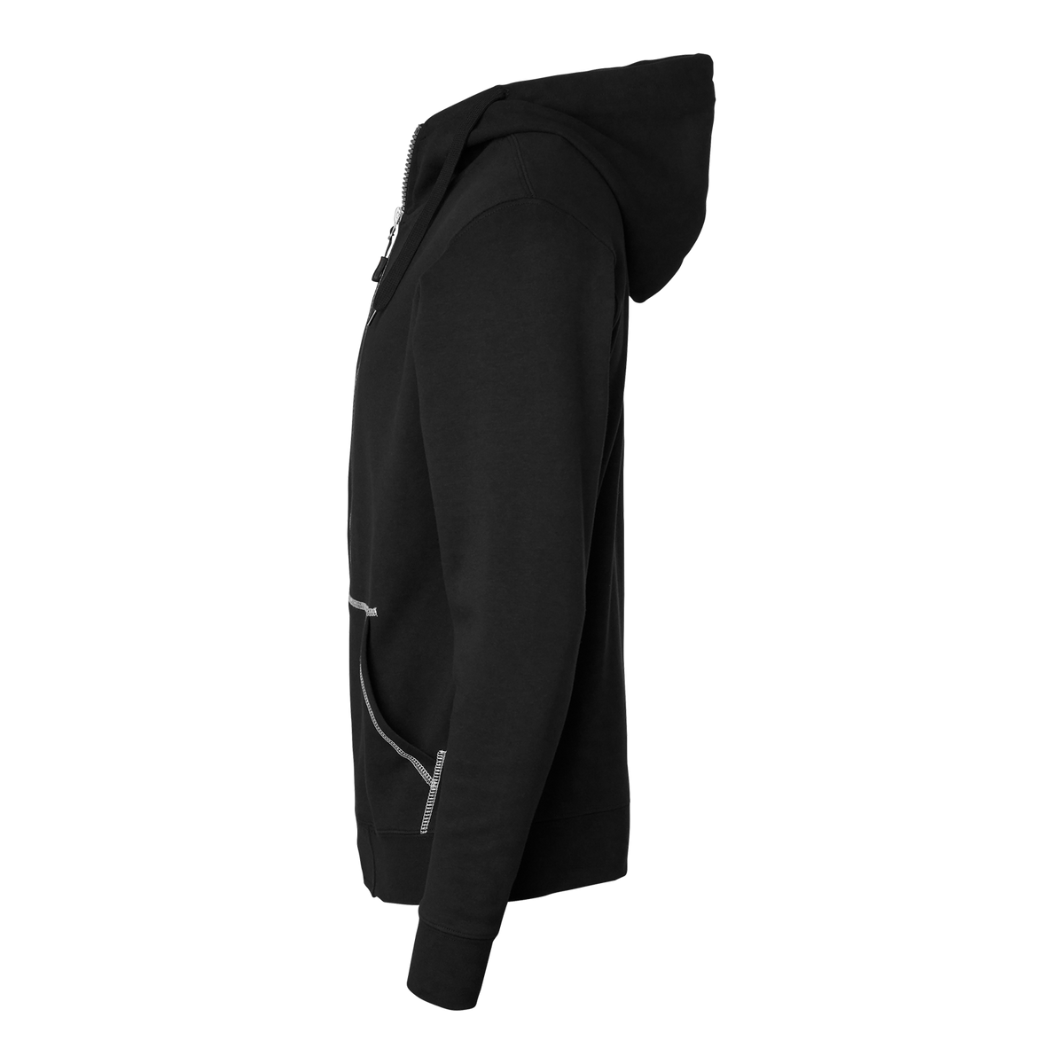 0302 Sweatjacke, Unisex, schwarz