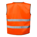 134 Weste, Unisex, Einheitsgröße, orange