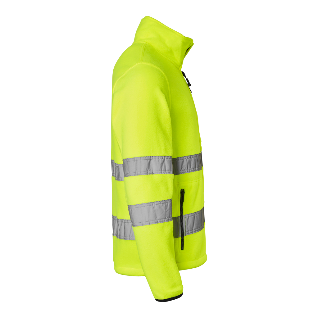 4642 warning protection fleece jacket, yellow