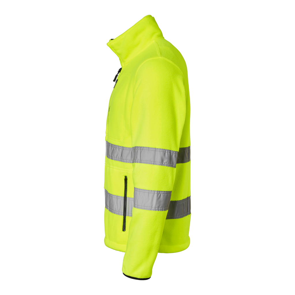 4642 warning protection fleece jacket, yellow