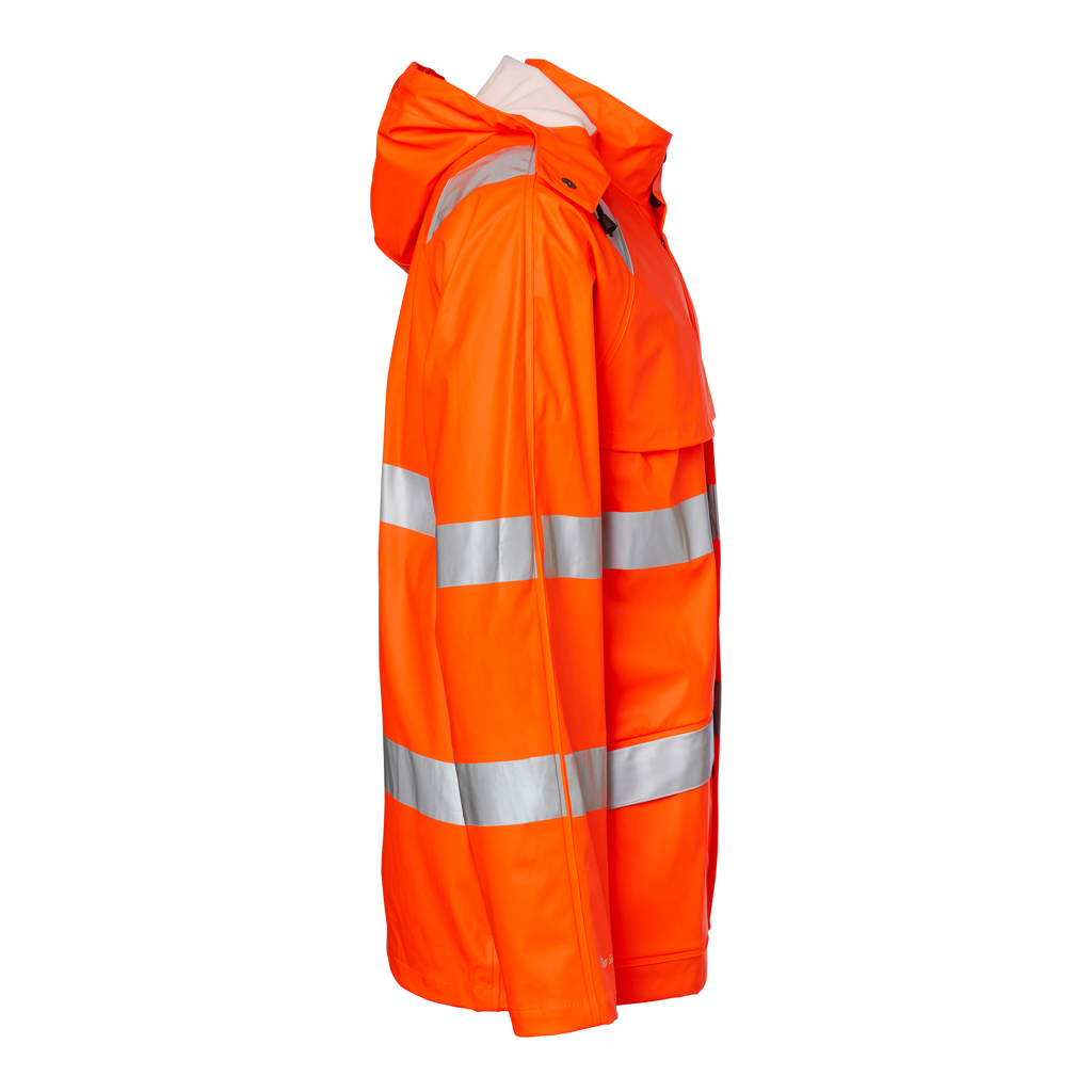 9394 Warning Protection Rain Jacket, orange
