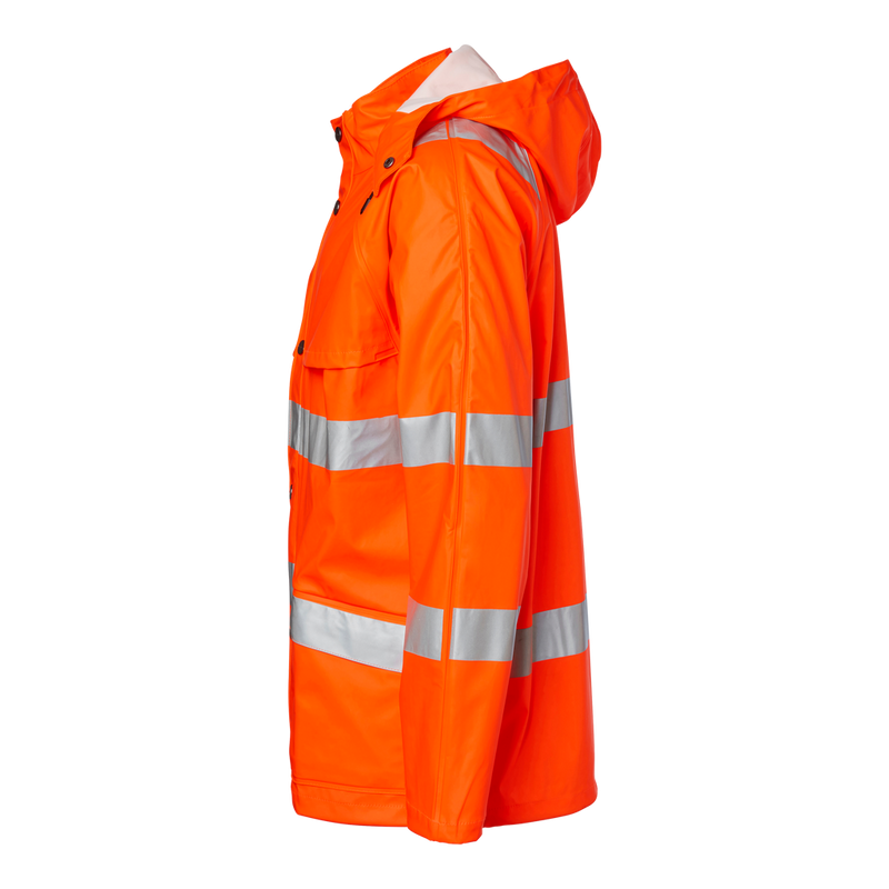 9295 Warnschutz Regenmantel, orange