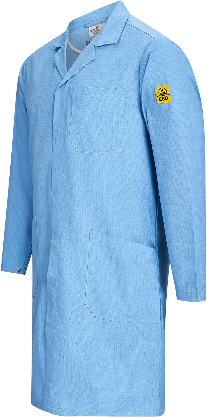 ESD work coat "EcoLine" | light blue