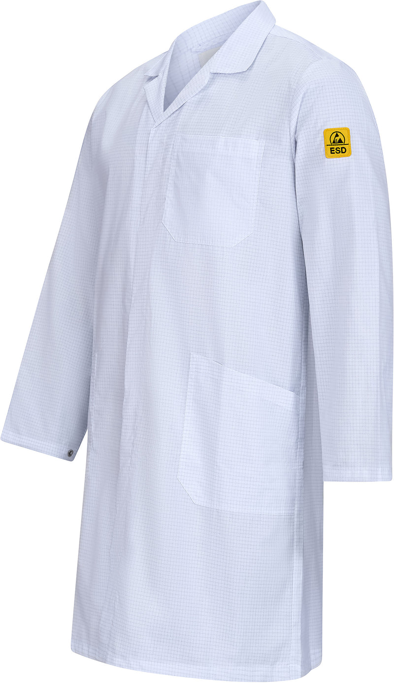 ESD work coat "EcoLine" | white
