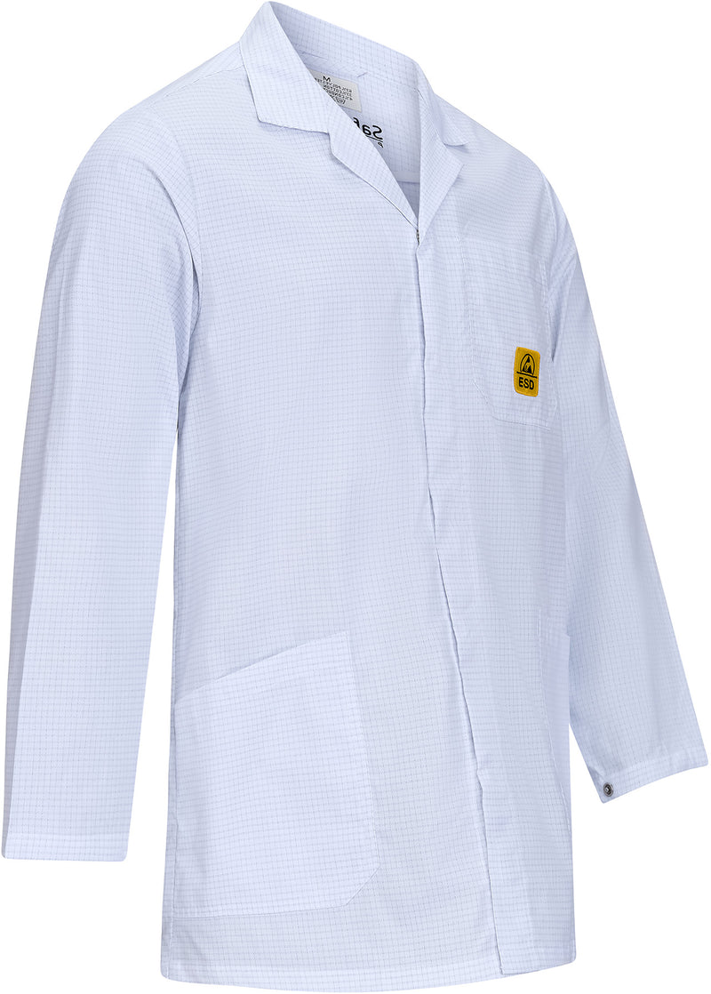 ESD-Arbeitsmantel ½ "pro Line" 146 g/m² | weiß