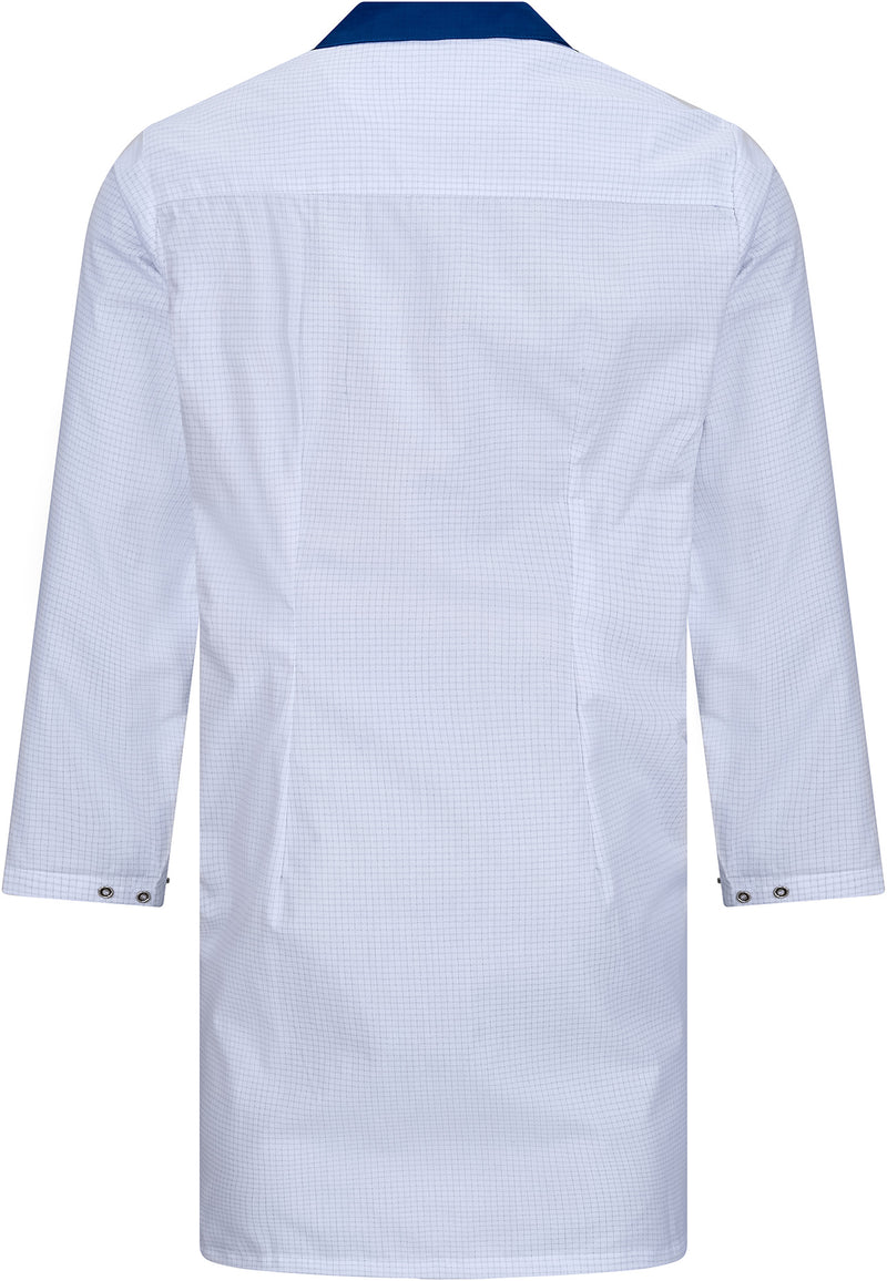 ESD-Arbeitsmantel "pro Line" 146 g/m² | weiß/blau