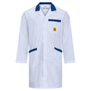 ESD-Arbeitsmantel "pro Line" 146 g/m² | weiß/blau