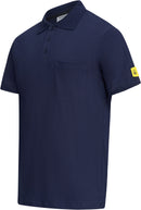 ESD-Poloshirt 150 g/m² mit Brusttasche| marineblau