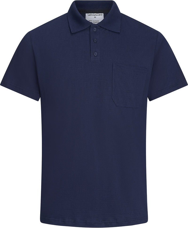 ESD-Poloshirt 150 g/m² mit Brusttasche| marineblau