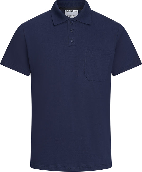 ESD-Poloshirt 150 g/m² mit Brusttasche| marineblau