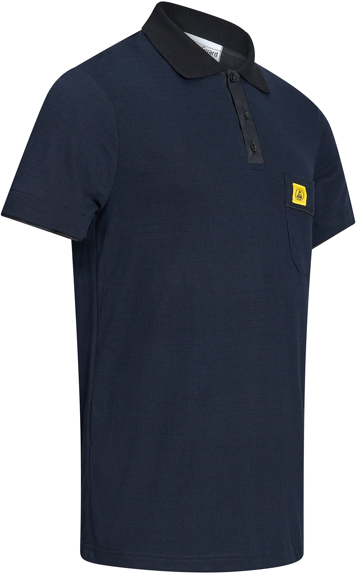 ESD polo shirt 210 g/m² with chest pocket | navy
