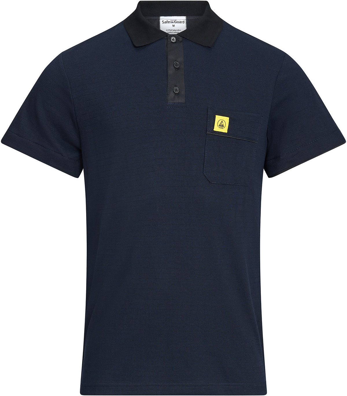 ESD polo shirt 210 g/m² with chest pocket | navy