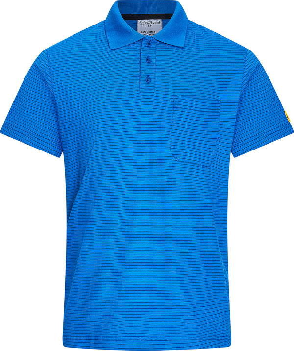 ESD-Poloshirt 150 g/m² mit Brusttasche | blau