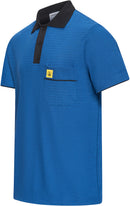 ESD polo shirt 210 g/m² with chest pocket | blue