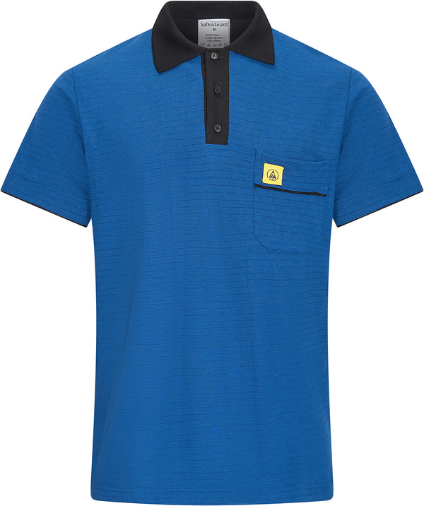 ESD-Poloshirt 210 g/m² mit Brusttasche | blau