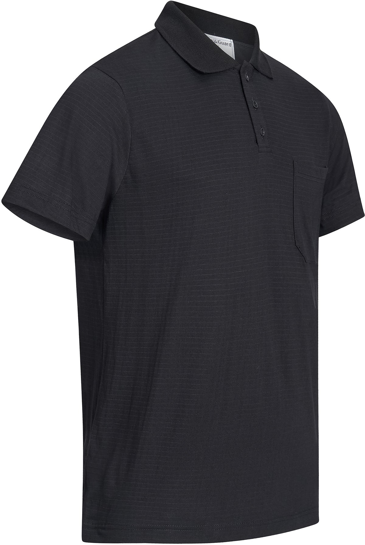 ESD polo shirt 150 g/m² with chest pocket | black