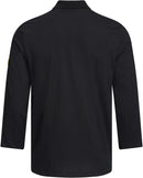 ESD polo shirt 150 g/m² - long sleeve with chest pocket | black