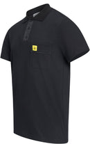 ESD polo shirt 210 g/m² with chest pocket | black