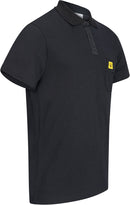 ESD polo shirt 210 g/m² with chest pocket | black