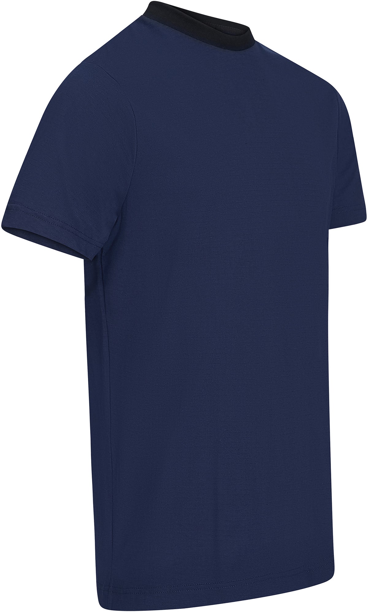 ESD T-Shirt 150 g/m² - crew neck - with black collar | navy blue