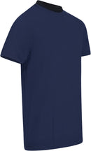 ESD T-Shirt 150 g/m² - crew neck - with black collar | navy blue