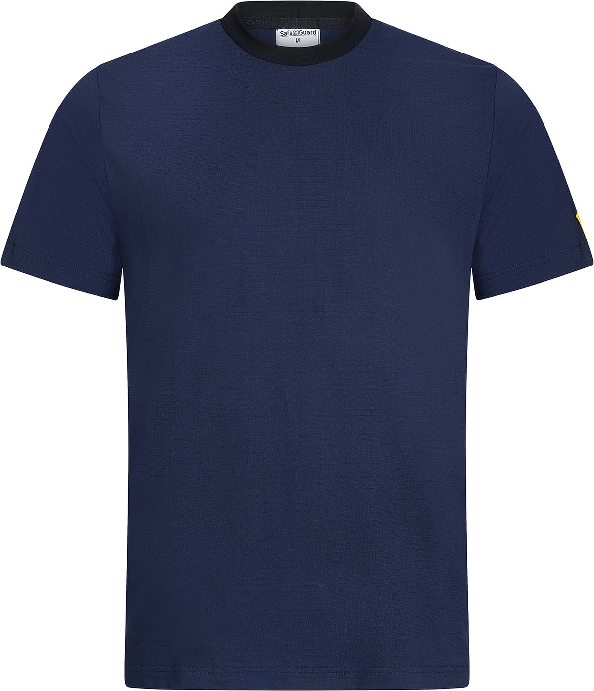 ESD T-Shirt 150 g/m² - crew neck - with black collar | navy blue