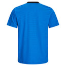 ESD-T-Shirt 150 g/m² - rundhals - mit schwarzem Kragen | Royalblau