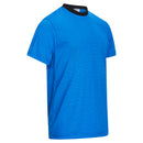 ESD-T-Shirt 150 g/m² - rundhals - mit schwarzem Kragen | Royalblau