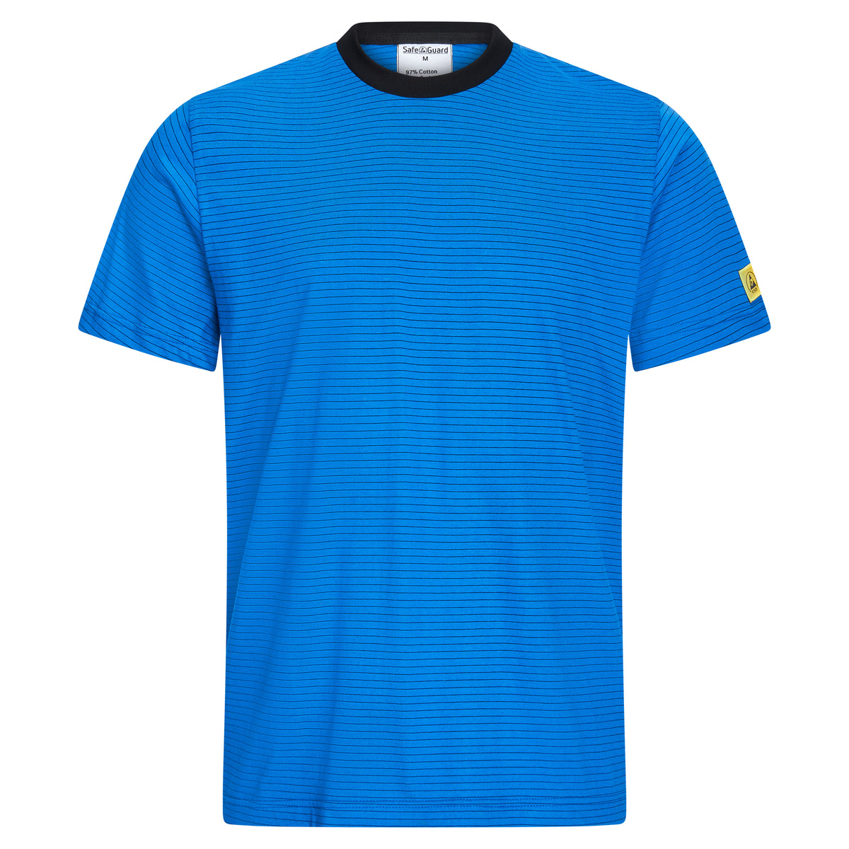ESD T-Shirt 150 g/m² - crew neck - with black collar | Royal Blue