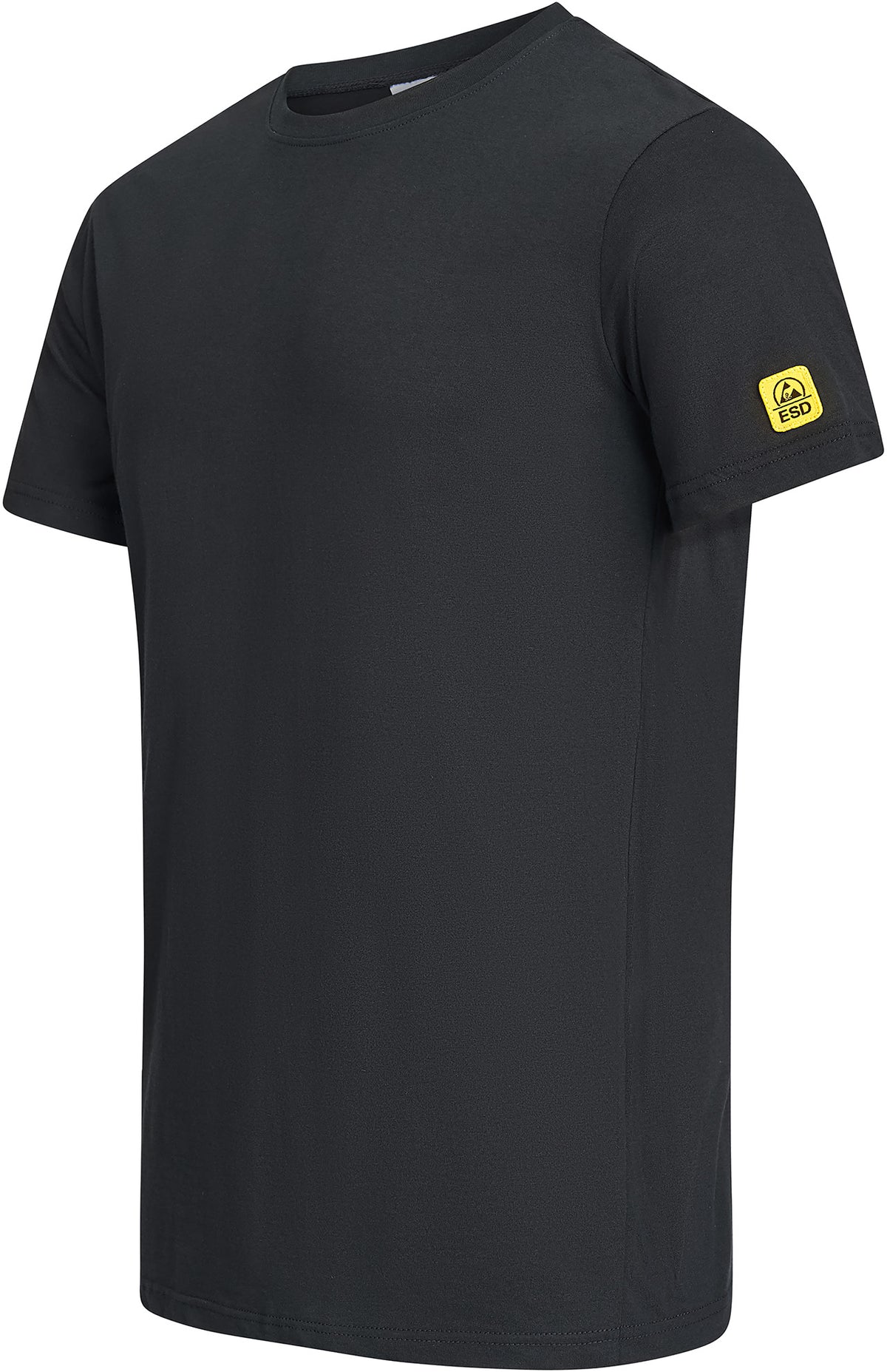 ESD T-shirt "EcoLine" 125 g/m² - round neck | black