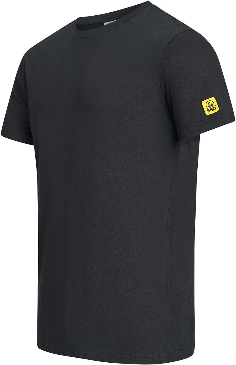ESD T-shirt "EcoLine" 125 g/m² - round neck | black