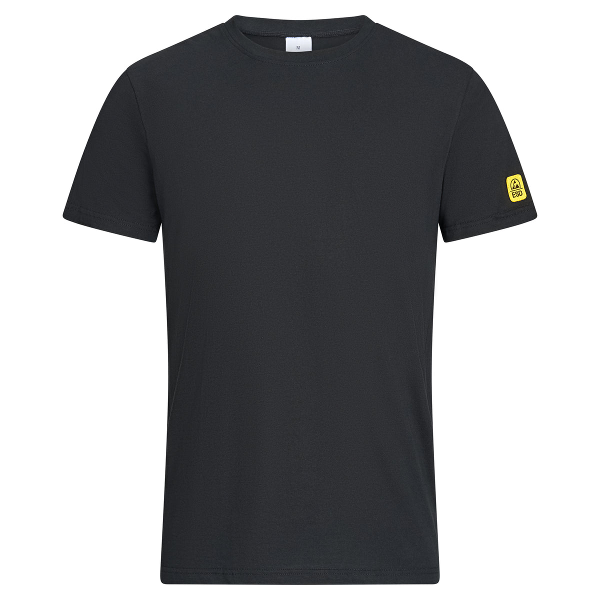 ESD T-shirt "EcoLine" 125 g/m² - round neck | black