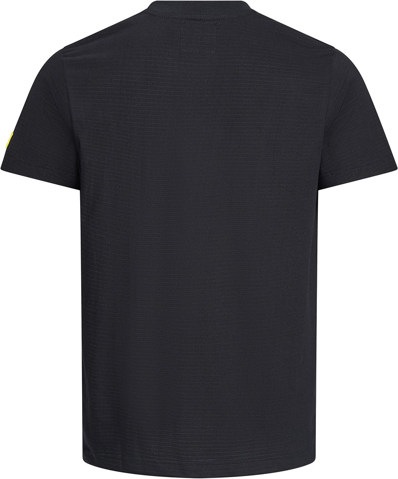 ESD-T-Shirt 150 g/m²  - rundhals - mit schwarzem Kragen | schwarz